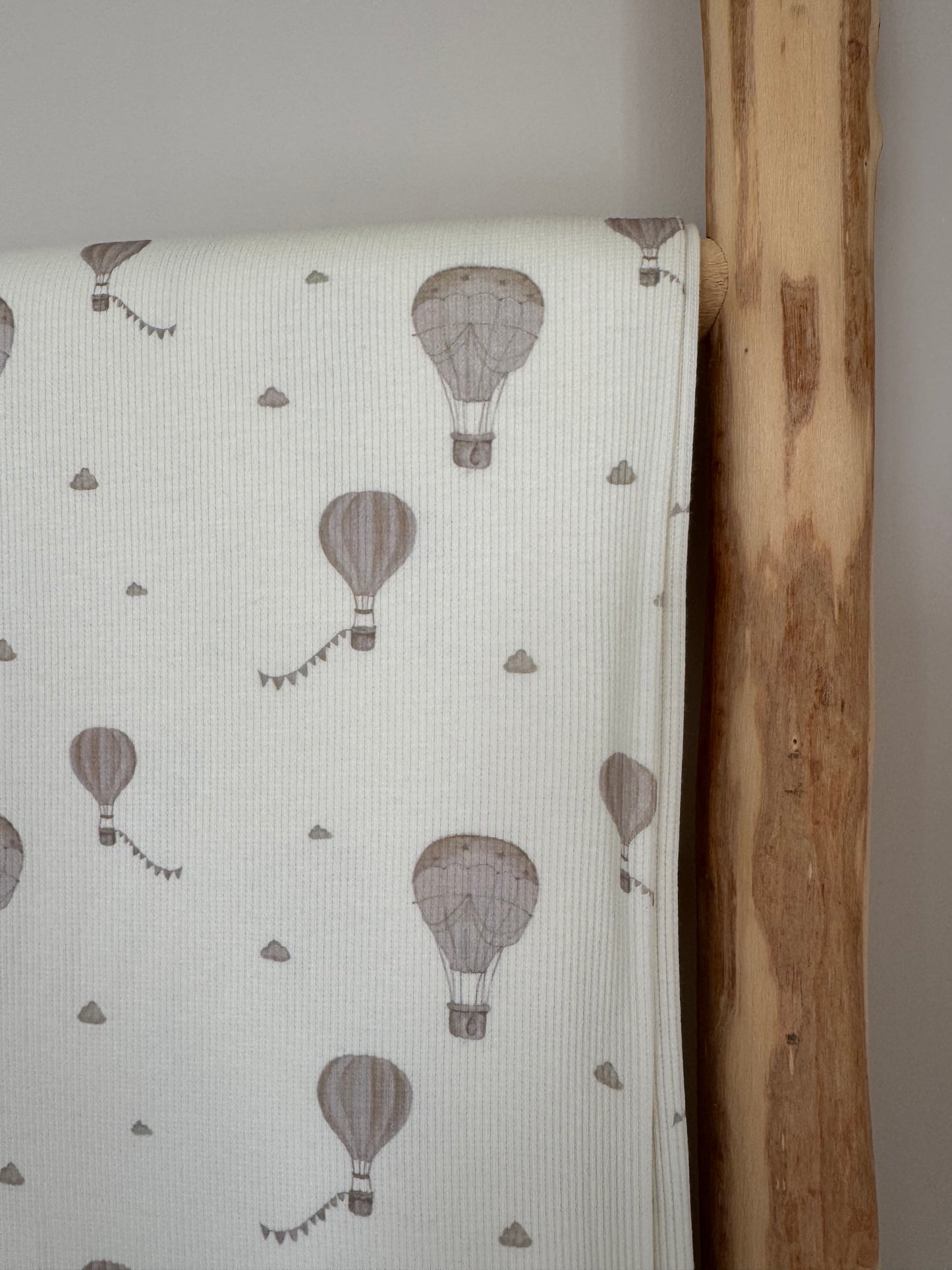 RIBTRICOT Luchtballon beige