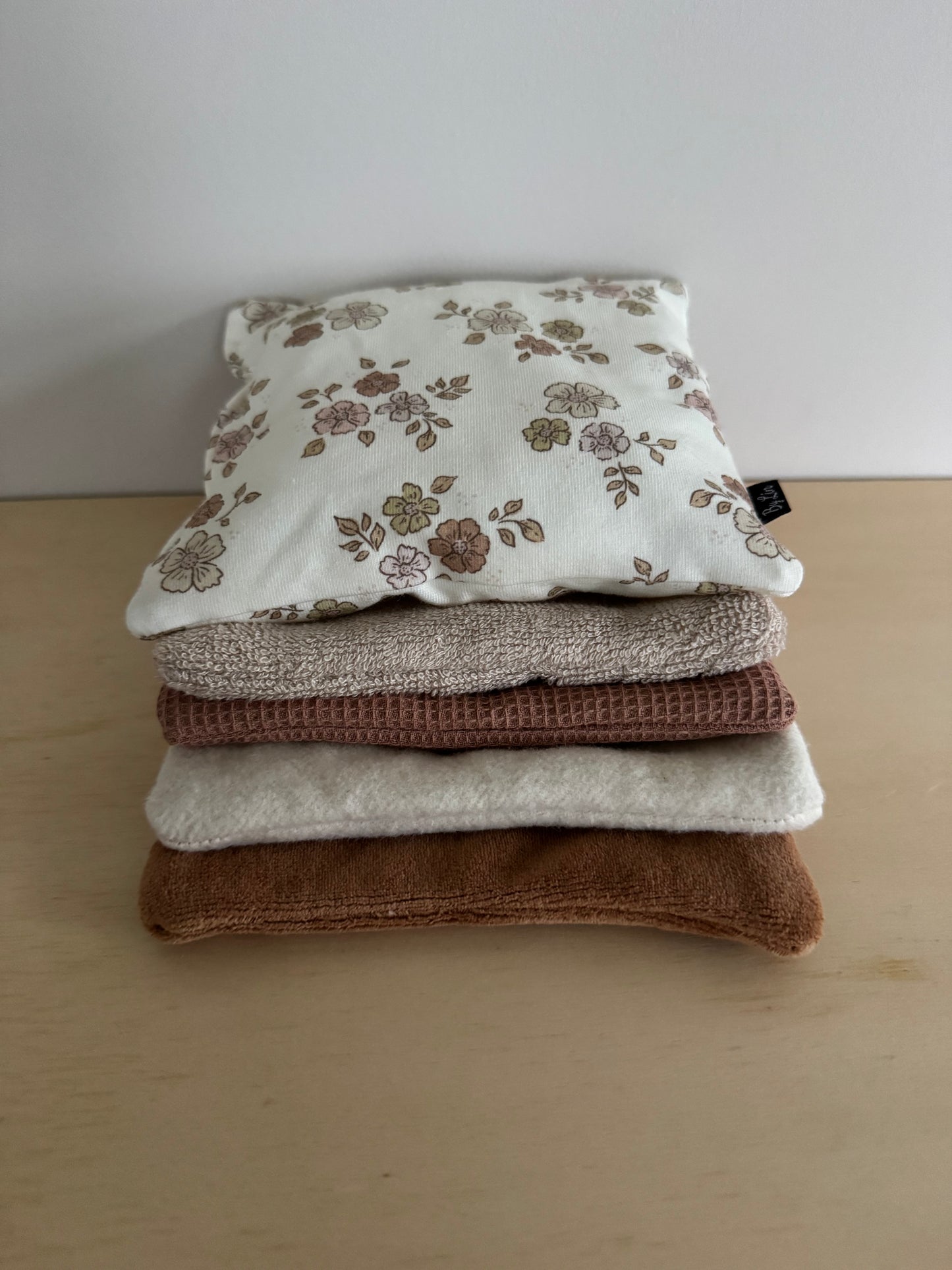 SENSORY BAGS | Setje Bloemen Beige/Roze