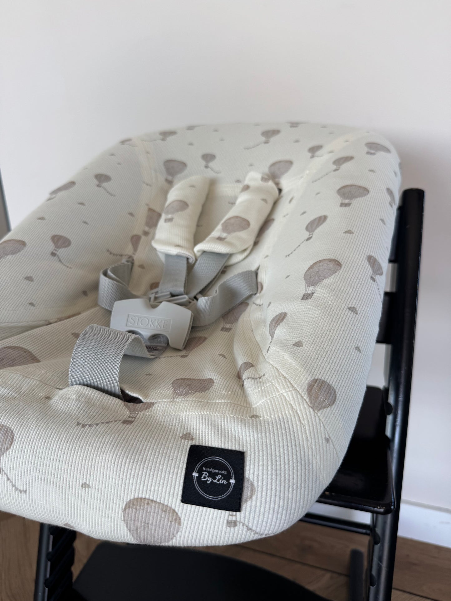 NEWBORN HOES | Luchtballon beige ribtricot