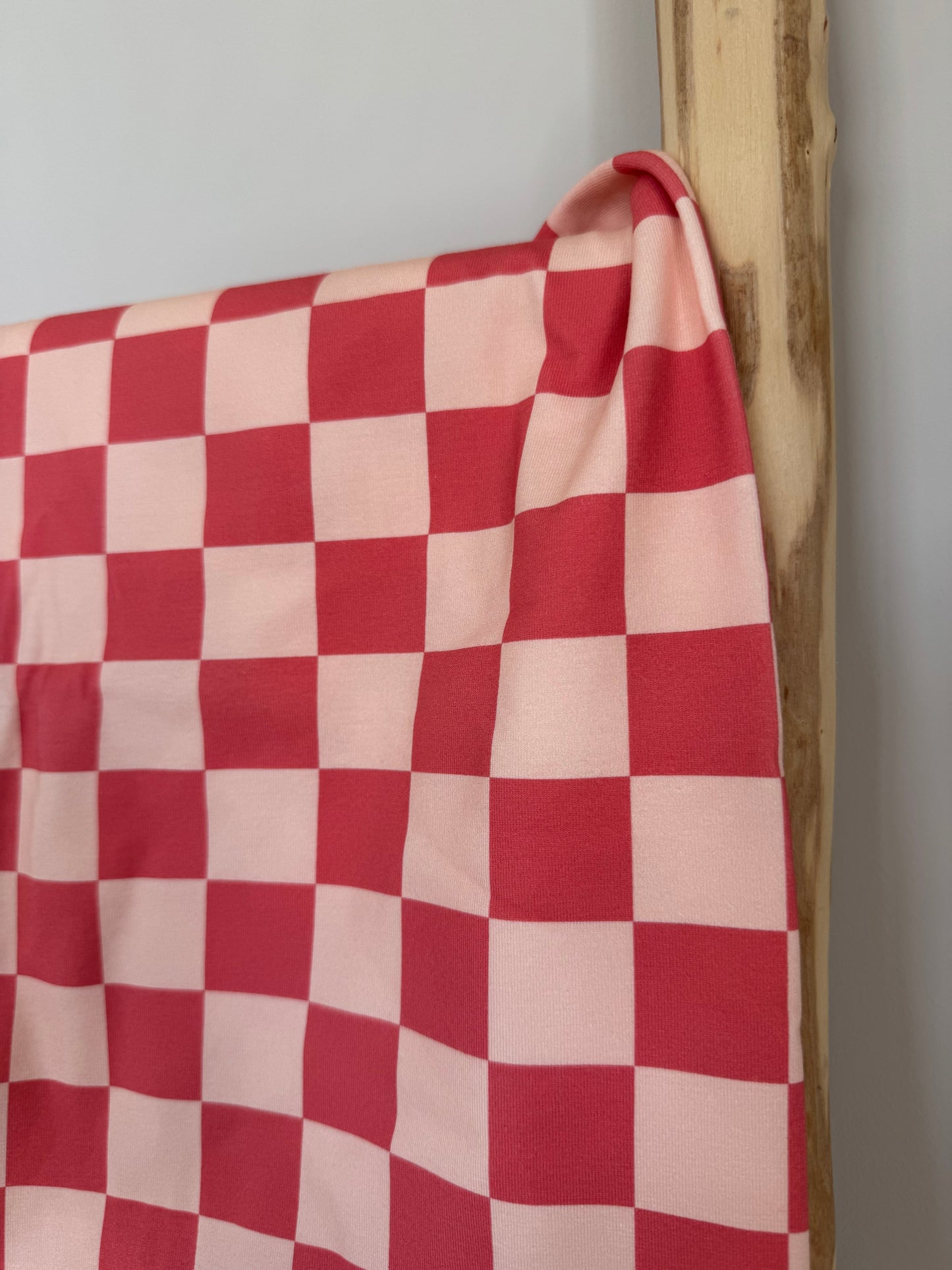 BLOKJES ROOD/ROZE TRICOT