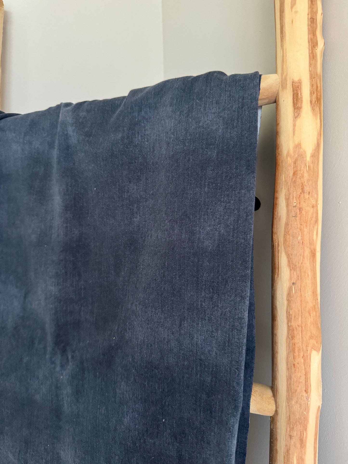 JEANS LOOK DONKER BLAUW FRENCH TERRY