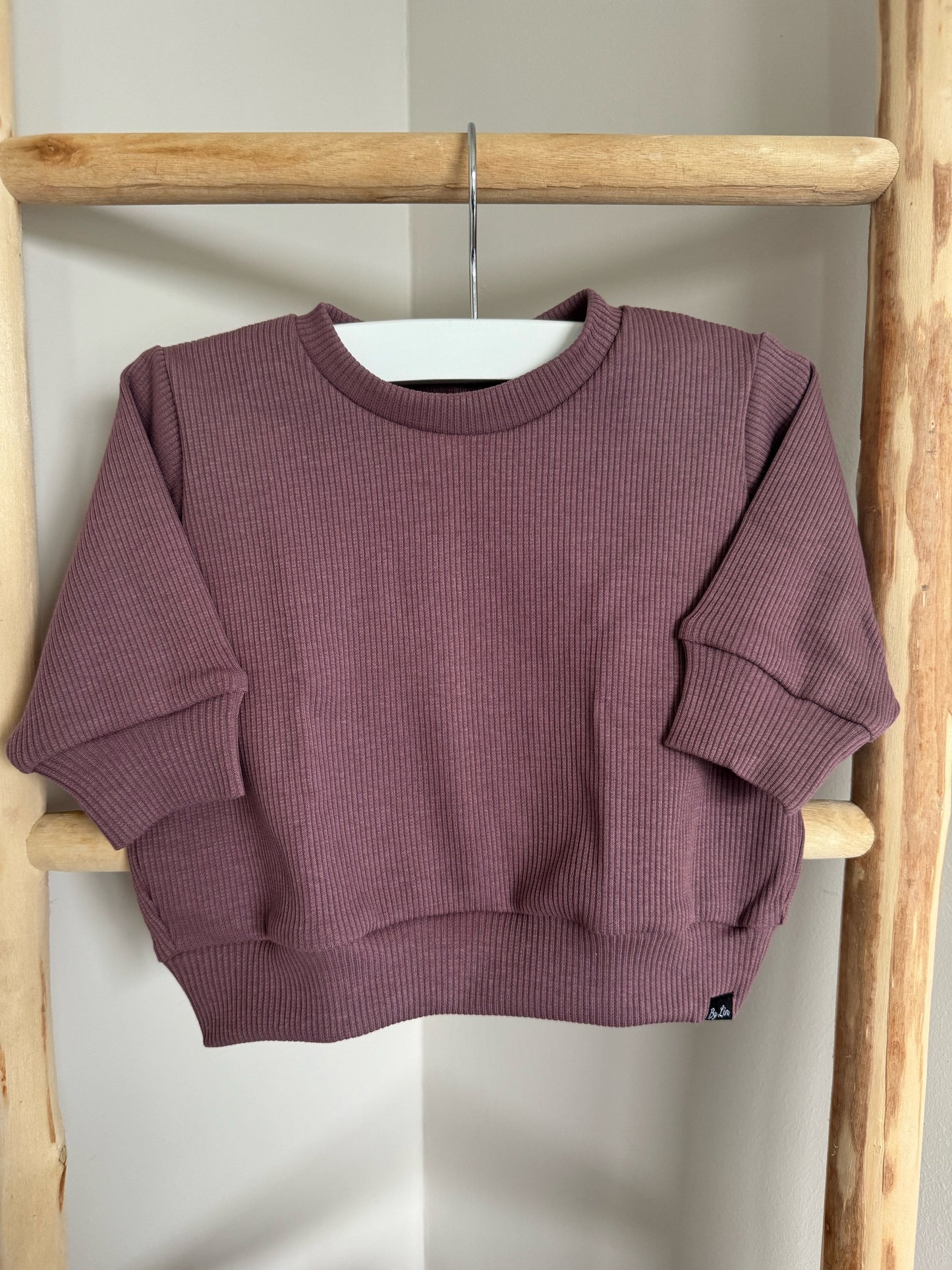 TRUI | Oversized rib paars