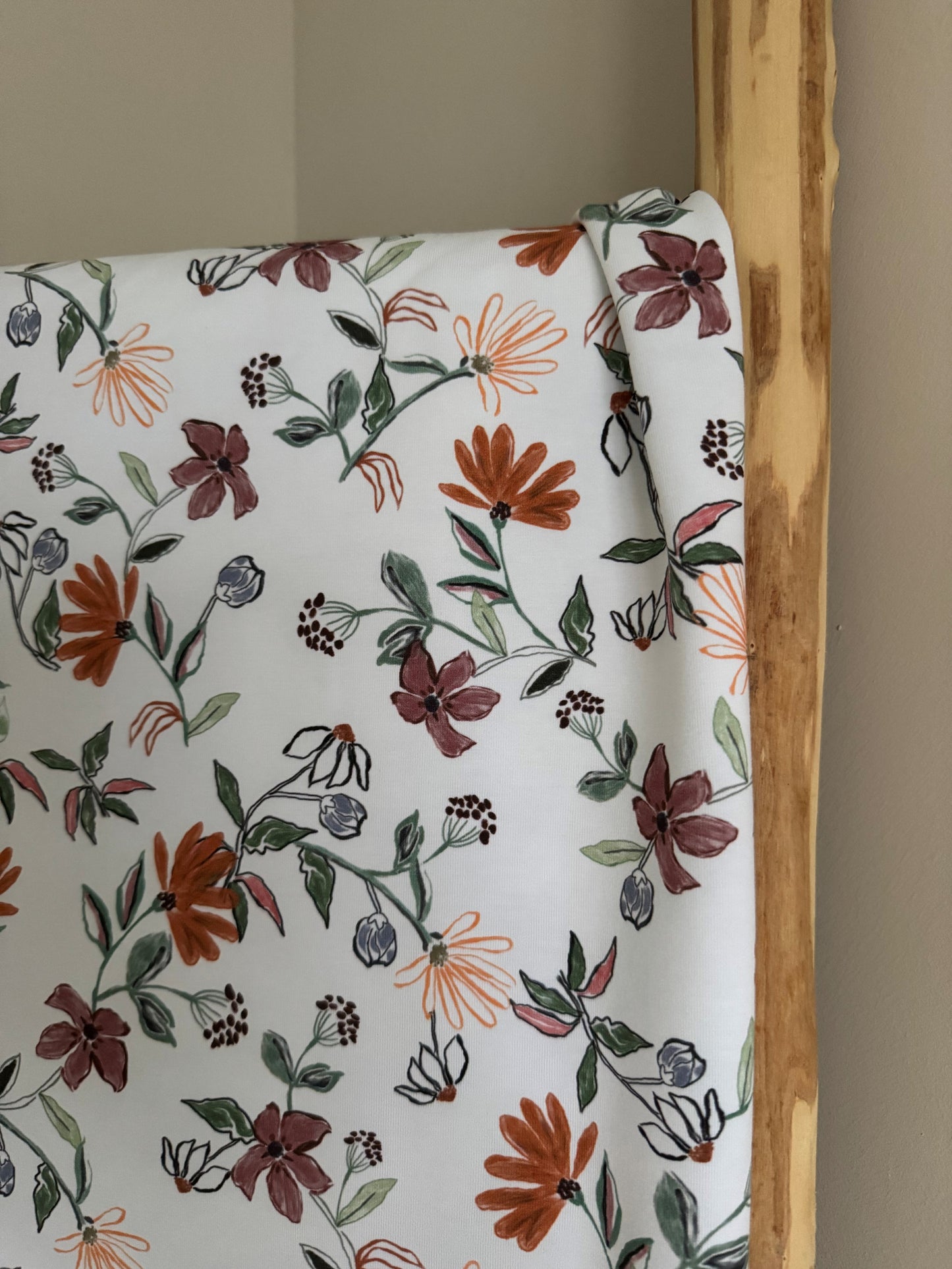 GESCHILDEREDE BLOEMEN TRICOT