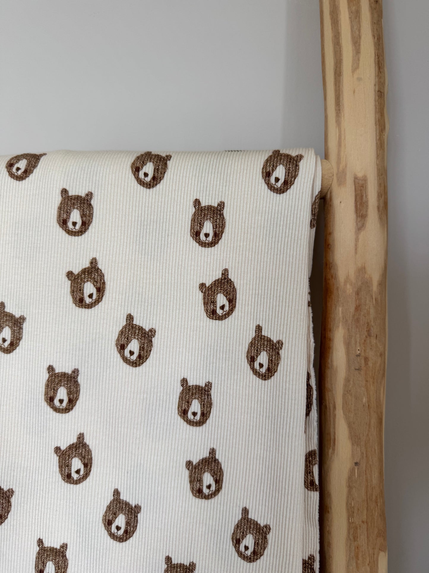 DIEREN |  SCHETS BEREN BEIGE RIBTRICOT