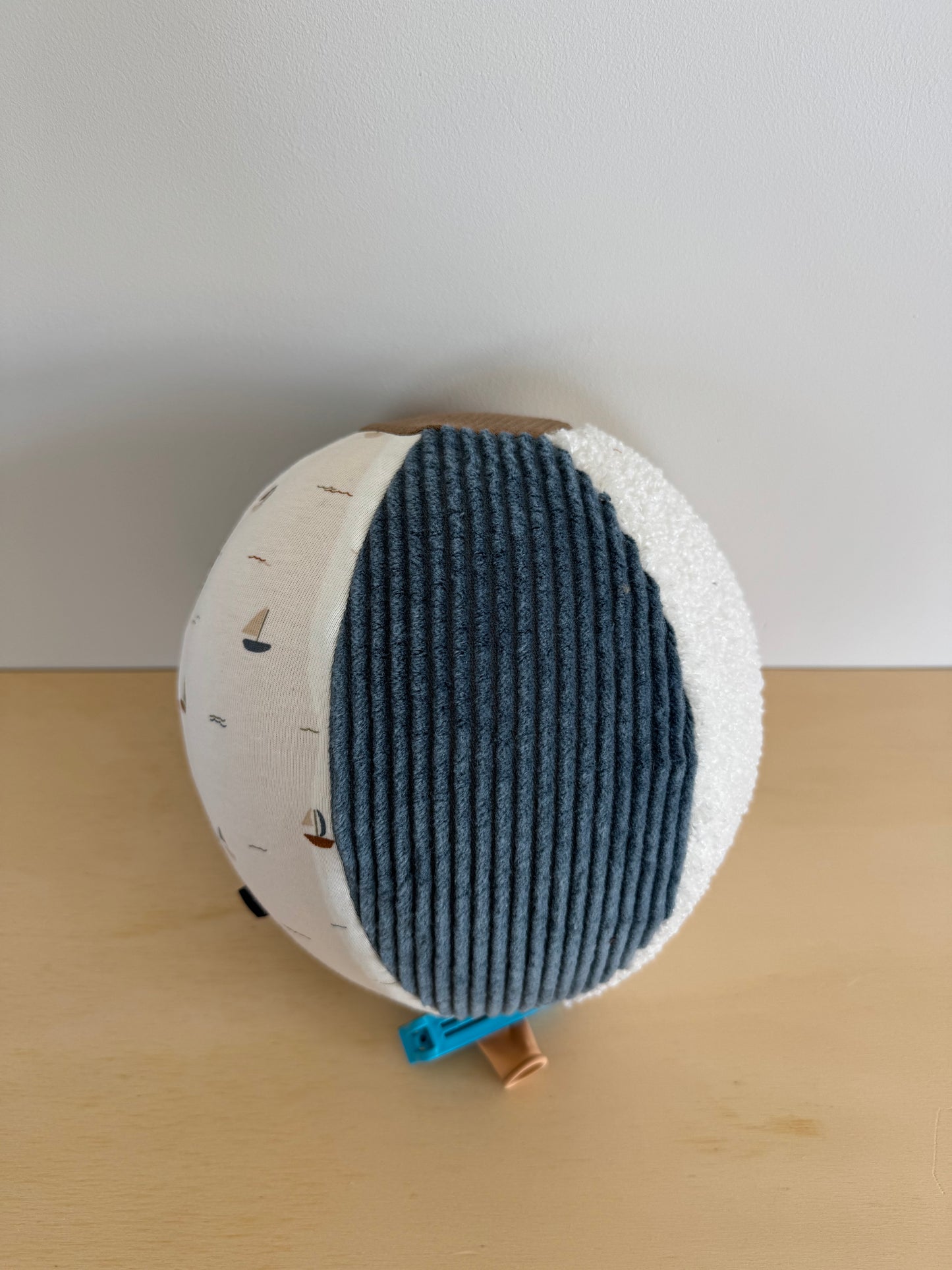 BALLONBAL | Zeilboot blauw/bruin/groen