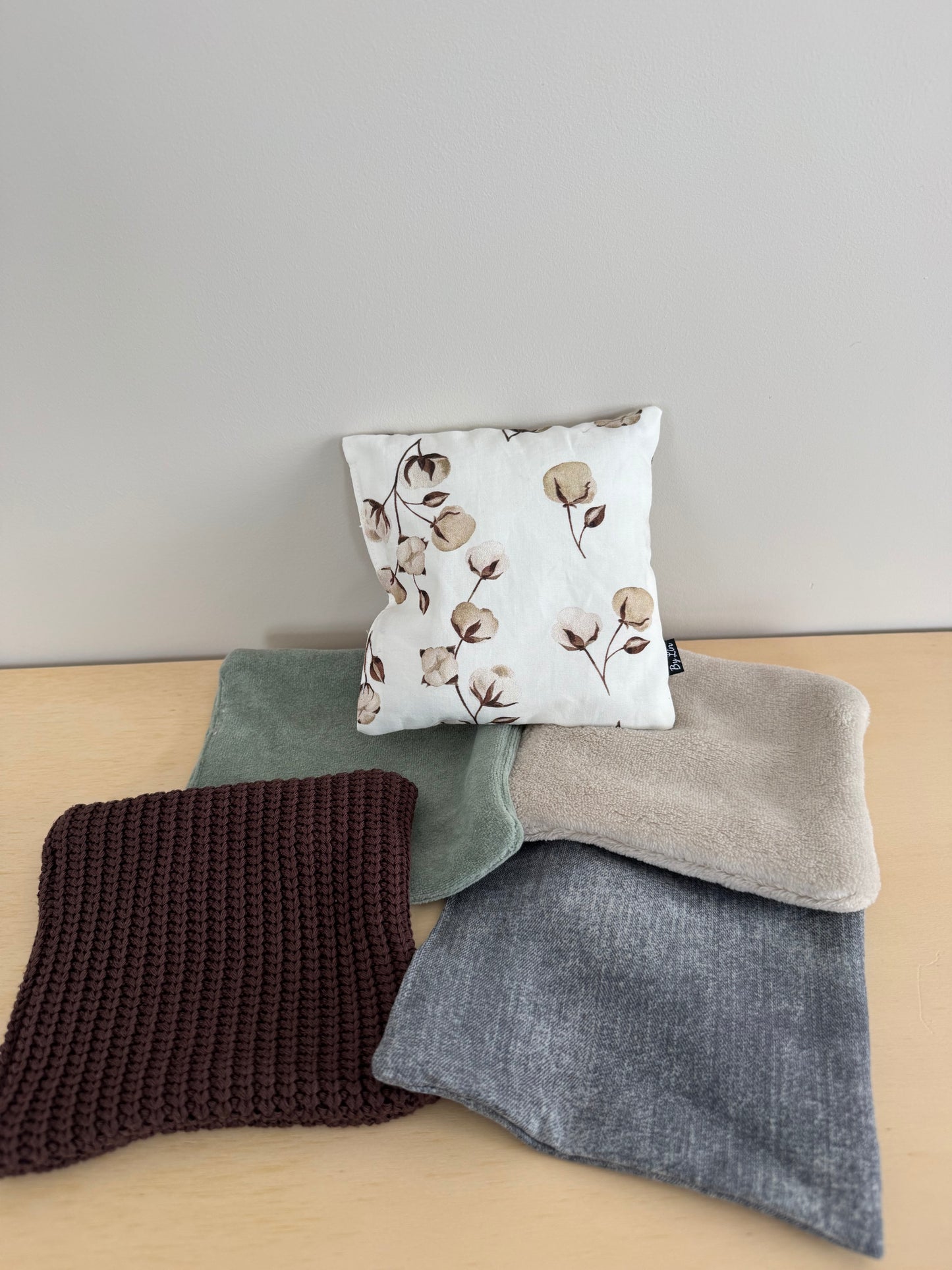 SENSORY BAGS | Setje Bloemen Katoen Groen