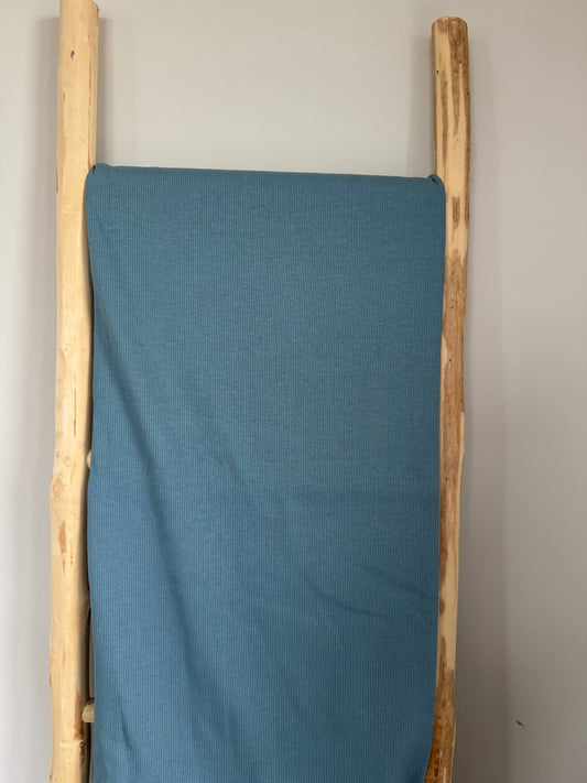 EFFEN |  DUSTY BLAUW RIBTRICOT