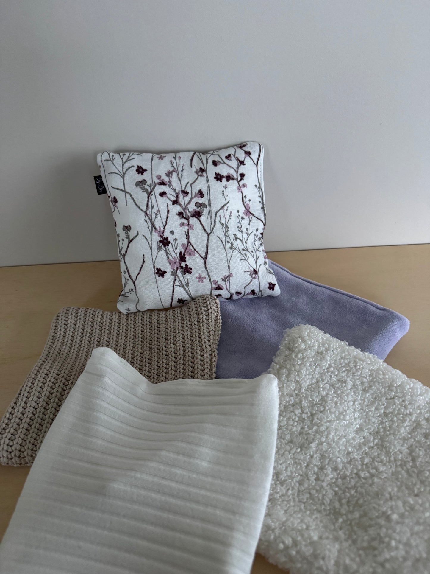 SENSORY BAGS | Setje Bloemen Beige/Paars