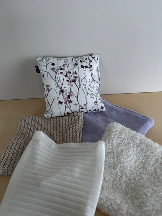 SENSORY BAGS | Setje Bloemen Beige/Paars