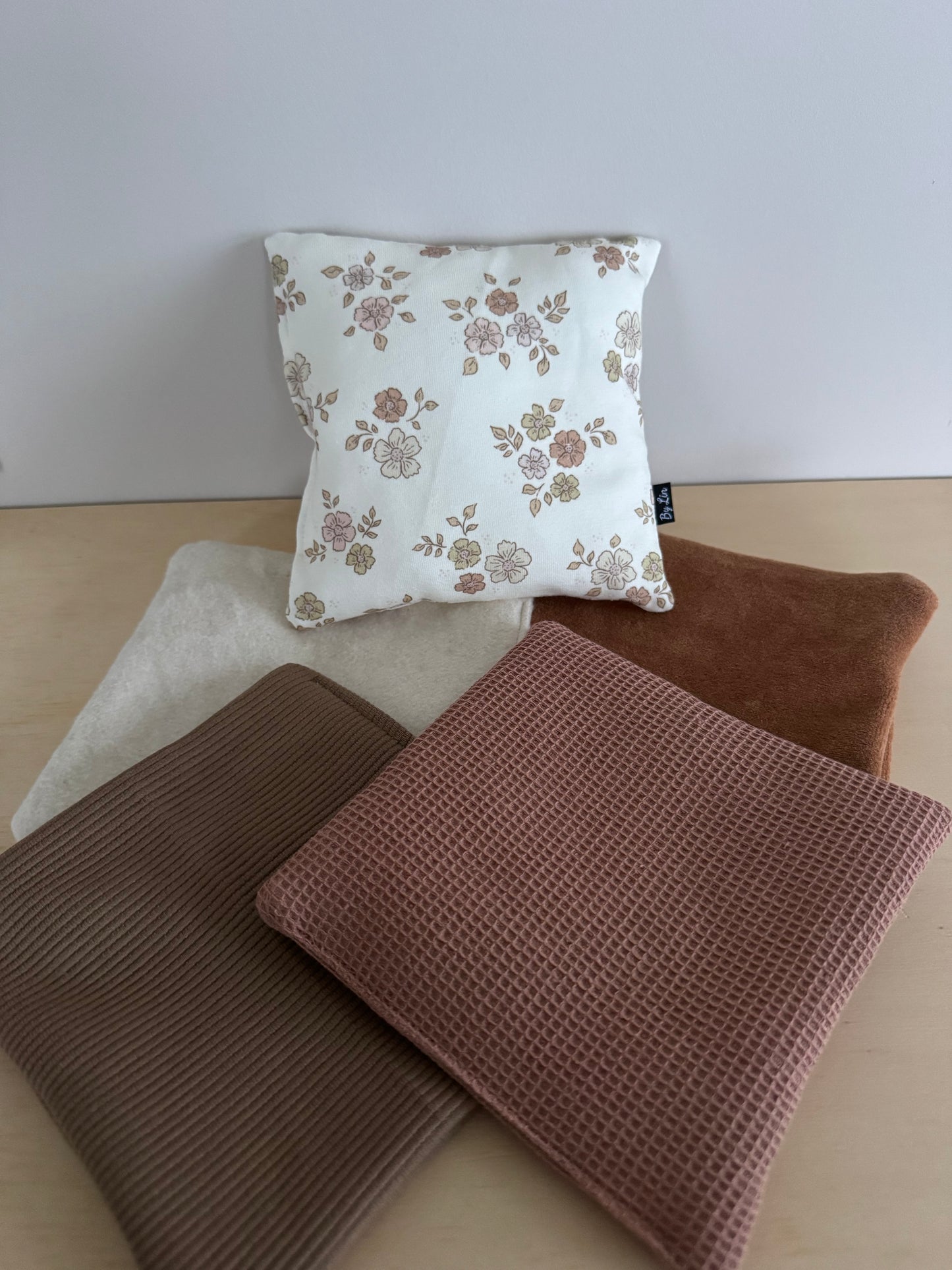 SENSORY BAGS | Setje Bloemen Bruin/Roze