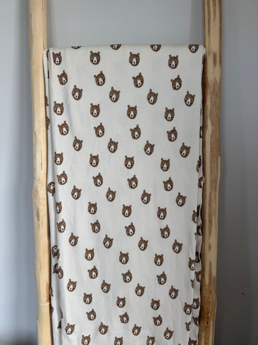 DIEREN |  SCHETS BEREN BEIGE RIBTRICOT