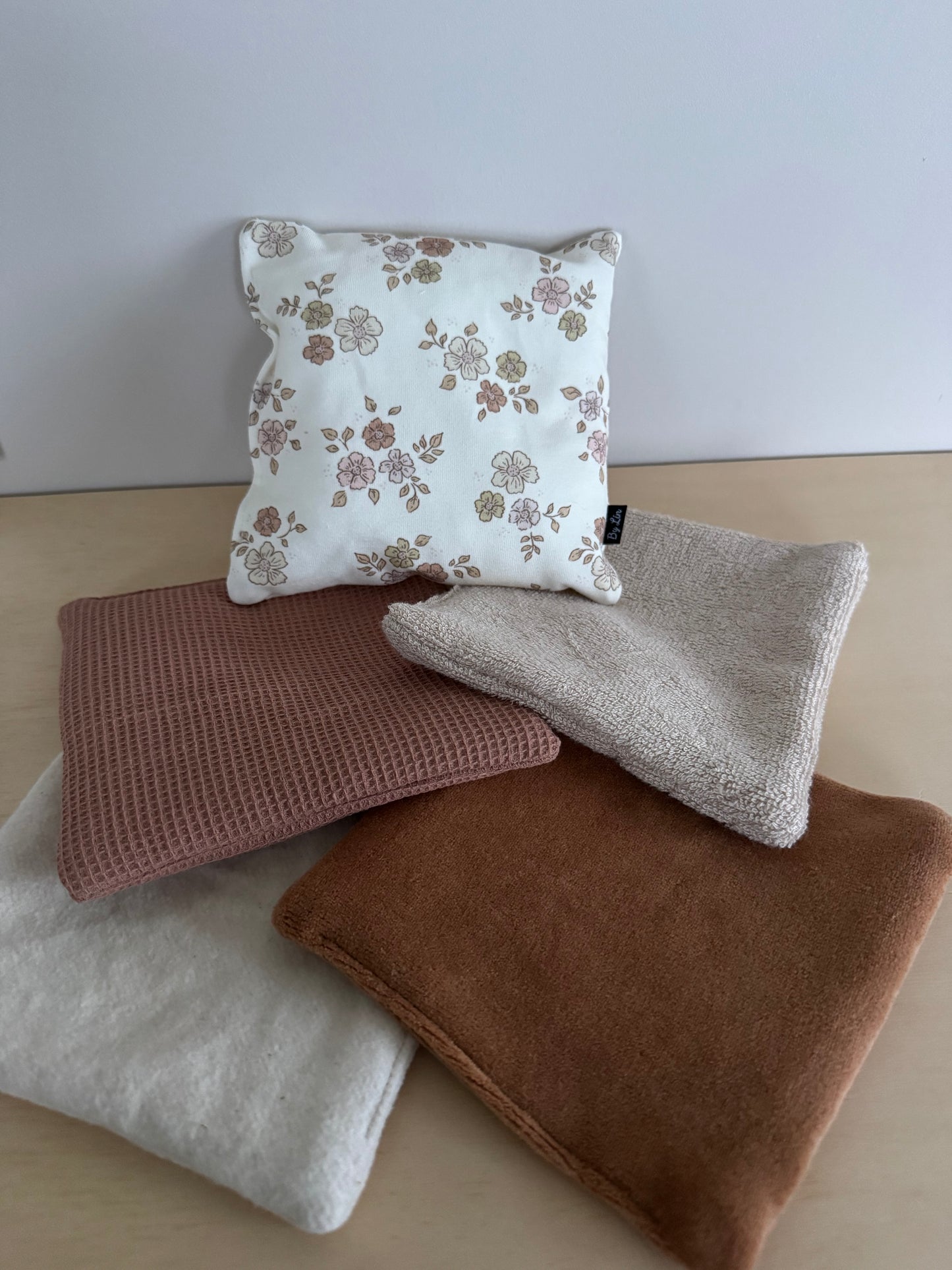 SENSORY BAGS | Setje Bloemen Beige/Roze