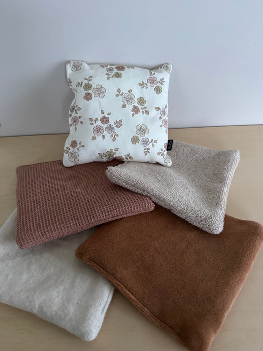 SENSORY BAGS | Setje Bloemen Beige/Roze