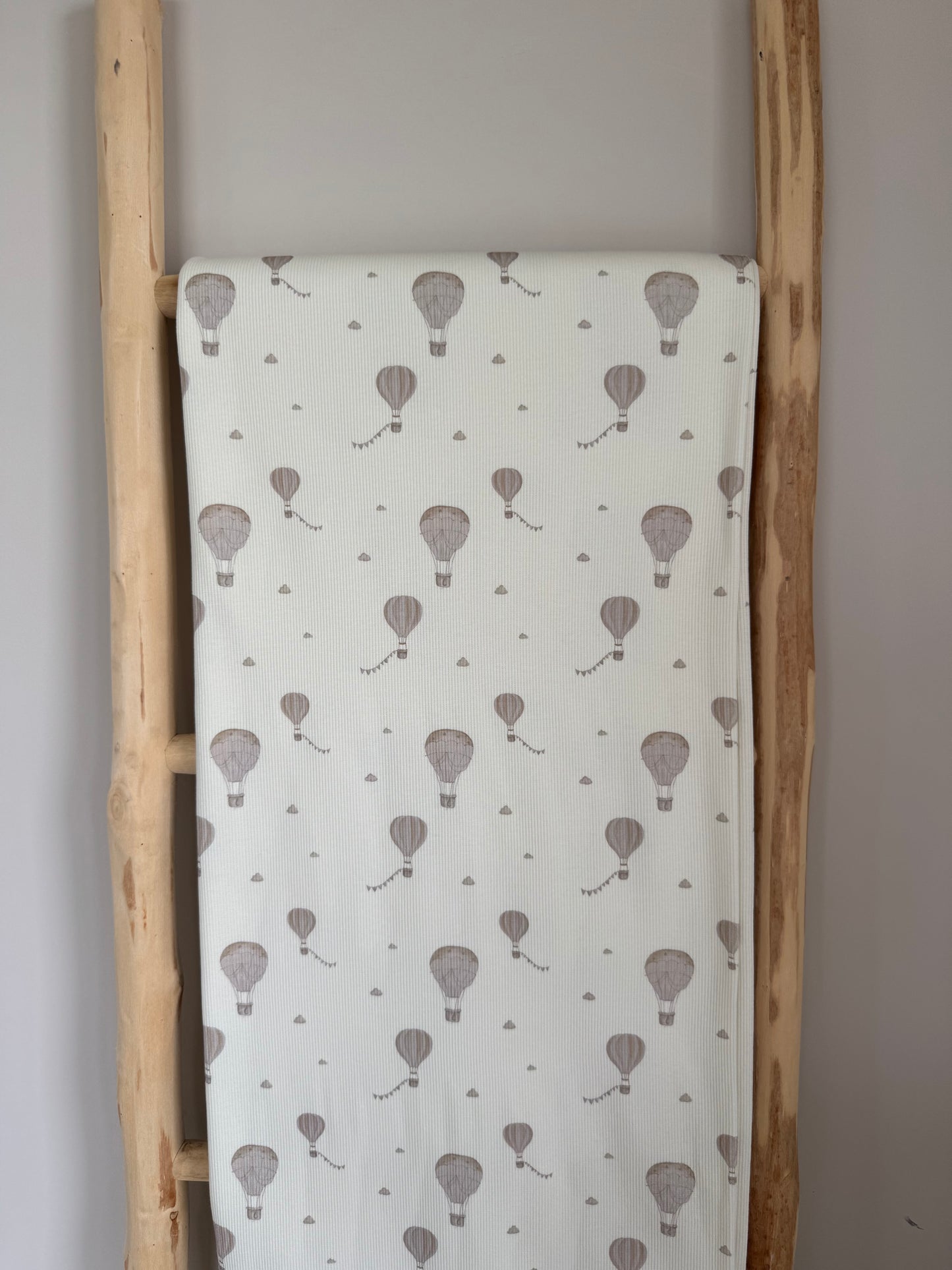 RIBTRICOT Luchtballon beige