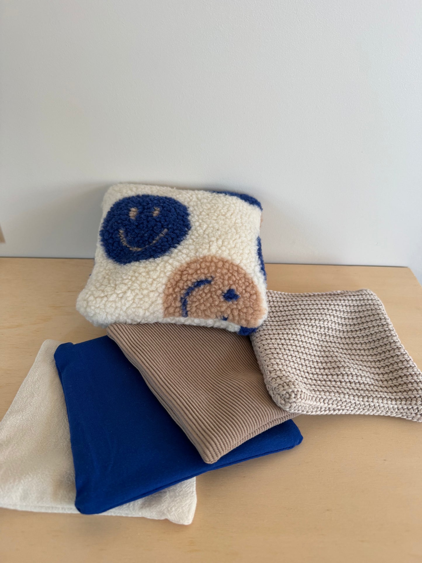 SENSORY BAGS | Setje Smiley blauw