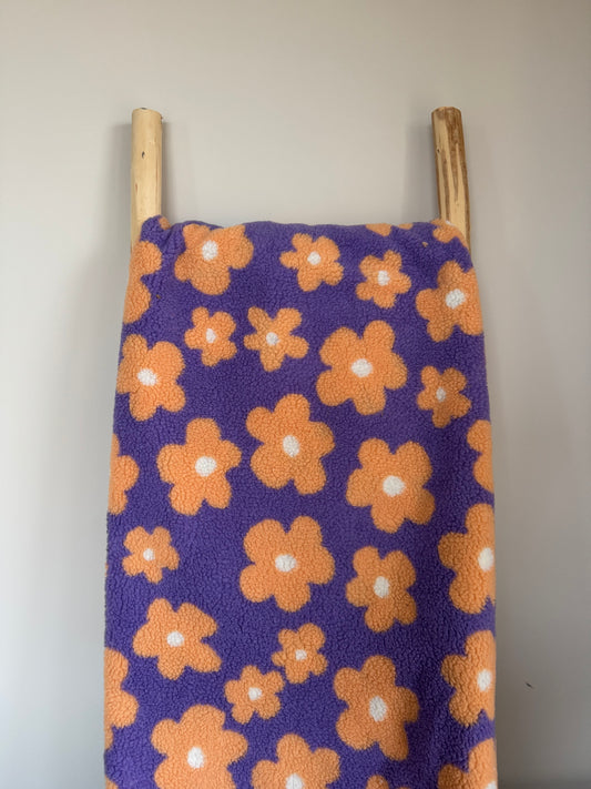 TEDDY | BLOEMEN DONKER LILA/PERZIK