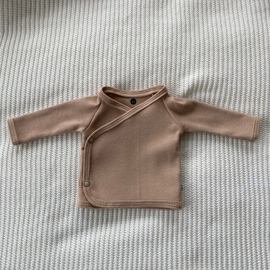 OVERSLAGSHIRTJE MAAT 44| Light Taupe