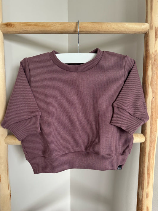 TRUI | Oversized rib paars