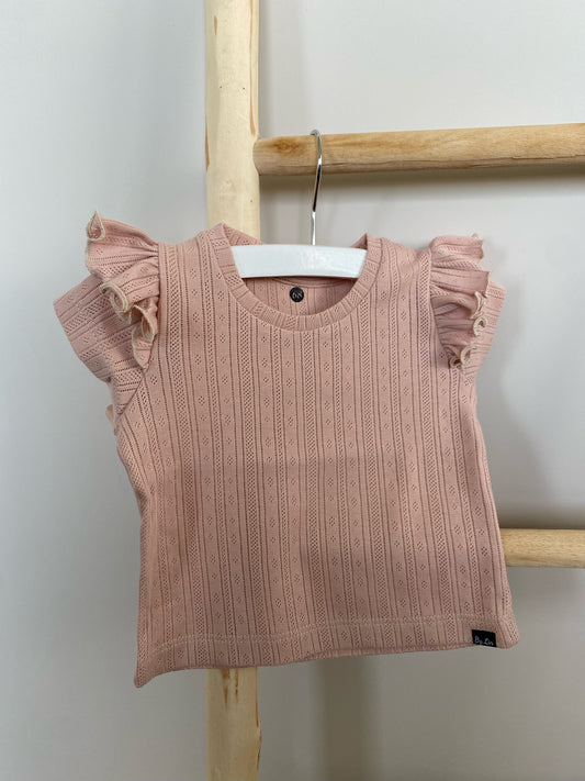 T-SHIRT | Ajour nude roze