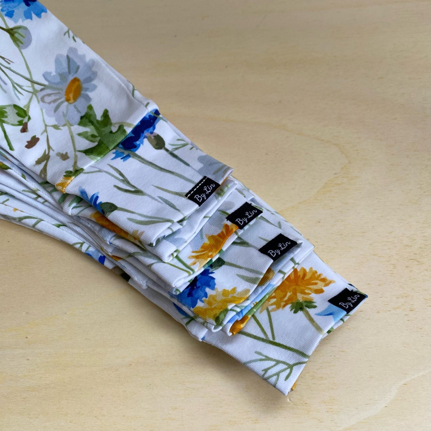 BROEKJE | Bloemen geel blauw Maat 44